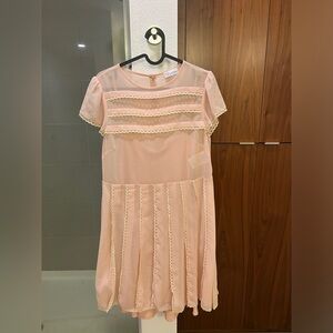 RED Valentino Pink Dress with slip dress